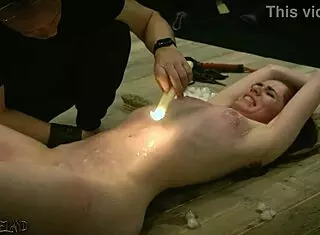 Isabella Both Feels the Burn of Wax on Nipples Before Swallowing Cum