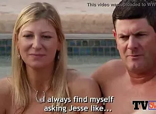 Swingers Strip Clothes And Take A Wild Dip In The Pool!