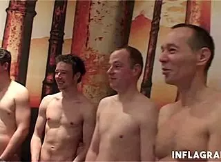 Is that elegant goddess getting her pretty face cummed on?