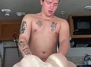 Joshua fucks life-size toy solo 😏