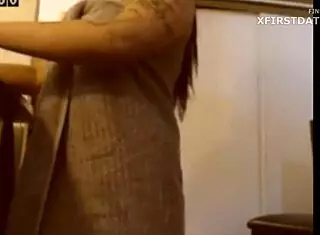 camgirl strips naked for the delivery guy