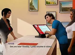 anna shows exciting affection in car crush game