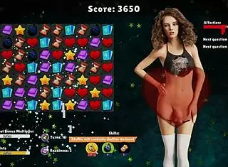 Futanari in university game trains with huge cock