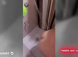 Latina Wife Shows Tits And Ass In Sensual Shower!