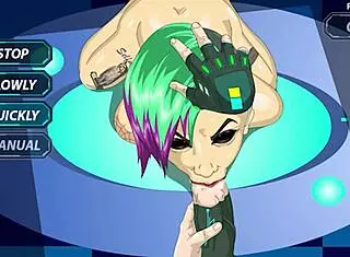 in this cybersex game, she gets her pussy licked, sucks cock, and takes it in the ass for a creampie