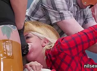 Sexy nympho undergoes uninhibited anal therapy in the asylum with deepthroat and ass licking.