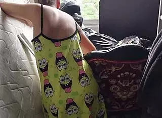 i surprise my stepsister with a pov encounter in the bedroom.