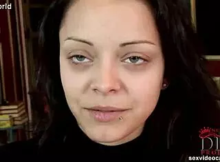 sexy newcomer in wild casting solo session with natural tits and blue eyes