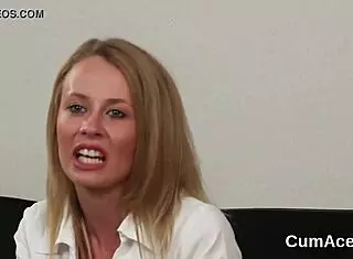 Wow! Stunner Swallows Every Drop of Jizz on Her Face After Wild Blowbang!