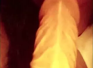 Playing alone with 22cm dildo!