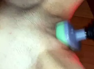 My girlfriend cums by massager - lesbian illusion girls