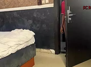 Beautiful Ebony Trades Sucking for Eba Plate in Restaurant