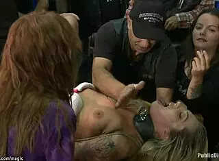 Bikers Anal Fuck Bound Babe In Public Humiliation