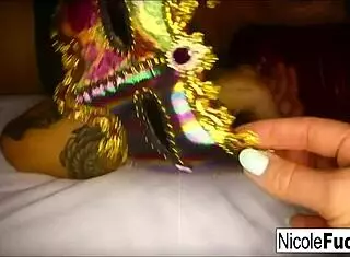 Hot nicole aniston films hot red-head tana before making her cum