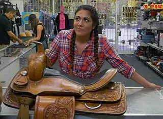 Texas Cowgirl Gets Her Ass Pounded Hard By Pawn Man!