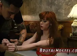 Youthful 18+ Bound In Bondage Licks Vibrator Under Foot Domination