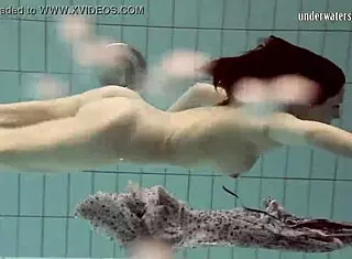 loris licicia swims naked underwater in super hot scene
