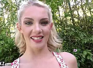 New Hot Blonde Teen Auditions For Casting