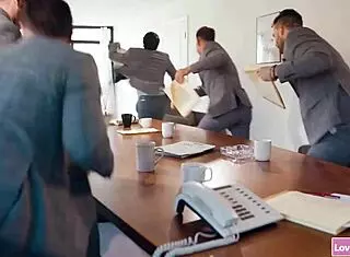 Milfs Lick Pussy and Finger After Office Meeting