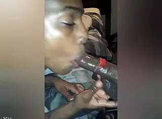 slimsluttass eating dick with candy