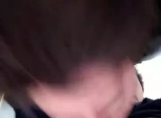 María eagerly sucks cock in amateur scene