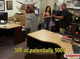 Cuban Chick Gives Head At Pawnshop