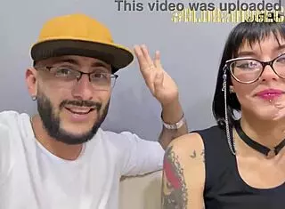 beautiful tattooed teen starts porn with deepthroat and ball licking