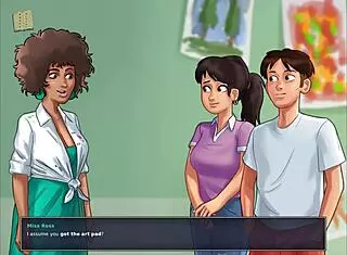 What erotic adventure unfolds in summertime saga 242?