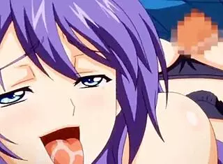 In the hentai world, a purple bitch navigates anime adventures with bold twists.