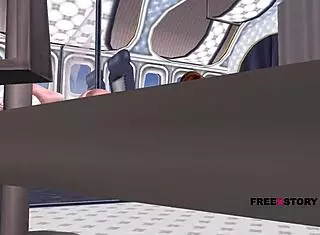 Watch this animated teen girl pose and finger her pussy.