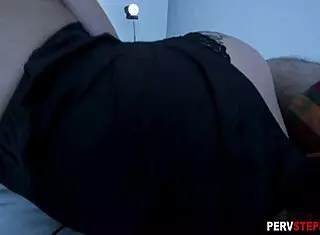 Horny Busty Milf Stepmom Alone In Bed