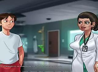 summertime saga character gets sucked off in game scene