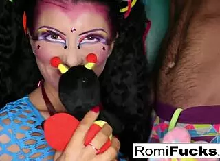 Romi Rain intensely sucks fat cock in hardcore action with big tits and ass