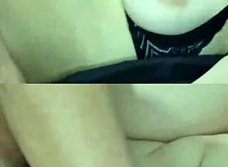 brazilian amateur with big clit in missionary bouncing breasts