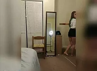 Young Secretary Teasing With Blowjob