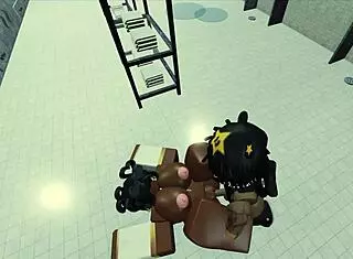 Fucking a hot black nun in Roblox 😈