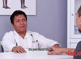 Curvy lady doctor Loree Love gives blowjob in hospital