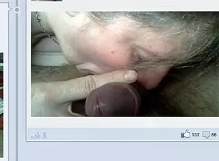 in this homemade video, amateur mature blonde anezka sucks cock and cares for balls