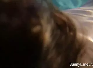 sensual sunny lane milks cock in pool