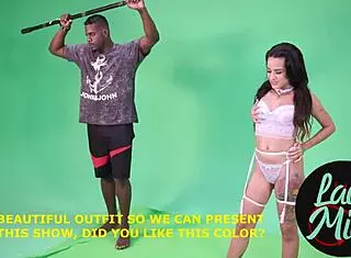 Latina Brunette Does Anything For Job!