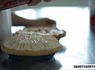 Pornstars engage in messy lesbian sex with chocolate licking