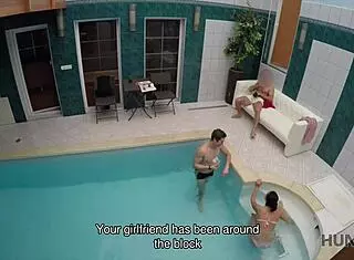 Hunt4k czech wife pleases pool owner with blowjob for cash