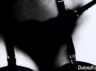 Beautiful brunette in lingerie gets railed by big cock