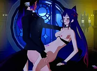 i had some fun playtime in the mansion with anime characters