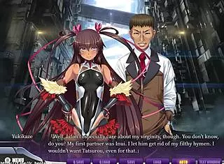 taimanin yukikaze 2 part yukikaze bad end in hentai anime game