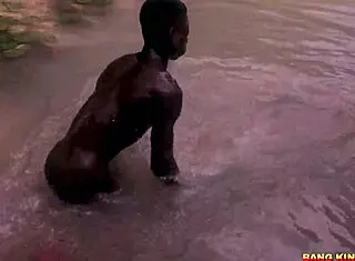 Latina pornstar feels intense pleasure from big black cock facial in public group scene.