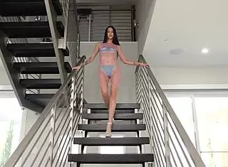 I'm this skinny brunette letting bbc cum inside me multiple times