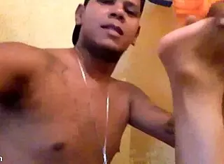 Brazilian guy enjoys sex with a young 18-year-old girl's big ass.