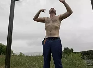 Men In Suits Gay Porn With Guy Next Door Stripping And Boxing Naked!