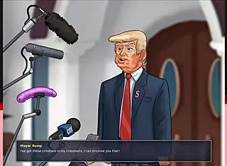 Blonde gets facial in summertime saga party 😎